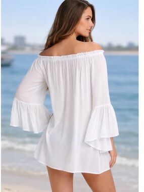 ELAN On or off-the-shoulder tunic top